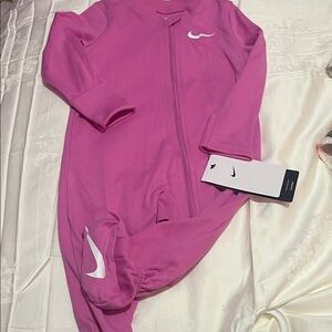 Nike Fuchsia Kids One Piece Footie